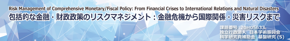 包括的な金融・財政政策のリスクマネジメント：金融危機から国際関係・災害リスクまで